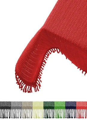 Gartentischdecke 110x140 cm Tischdecke mit Fransen Outdoor Tischtuch rechteckig - Bild 1 von 4