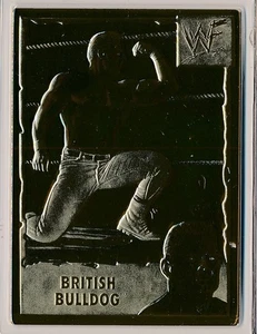 DANBURY MINT 22KT GOLD WWF WORLD WRESTLING FEDERATION BRITISH BULLDOG #36 - Picture 1 of 1