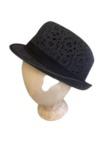 Cappelli Straworld Lace Overlay Fedora Hat One Size - Picture 1 of 5