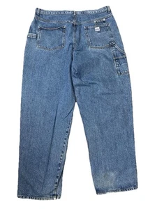 Jeans Guess Vintage Para Hombres 40 Ropa de Trabajo Carpintero Años 90 Sueltos Azul Denim - Imagen 1 de 9