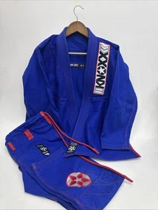 KNOXX Premium Jiu Jitsu Gi "LT Blu e Bianco" Taglia A1 Ottime Condizioni - Foto 1 di 12