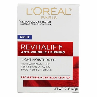 3 Pack L'Oreal Paris RevitaLift Night Night Moisturizer, 1.7 oz - Image 1 of 2