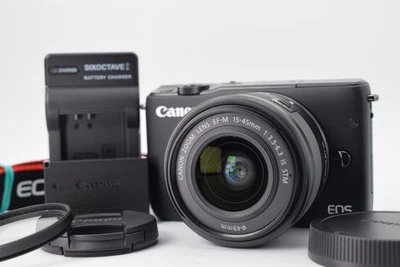 Canon EOS M10 Mirrorless Digital Camera Black EF-M 15-45mm IS STM [MINT] #1613-1 - Image 1 of 4