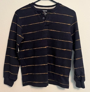 Bailey's Pt. Waffle Knit Shirt Youth Boy's Size Large 10-12 Henley Thermal Base - Picture 1 of 4
