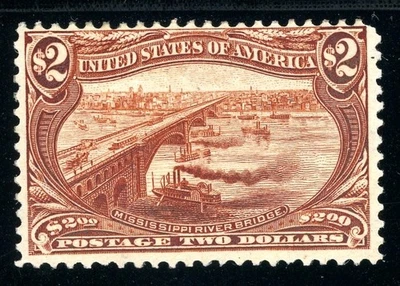 USAstamps Unused FVF US 1898 $2 Trans-Mississippi Scott 293 OG MNH - Image 1 of 2