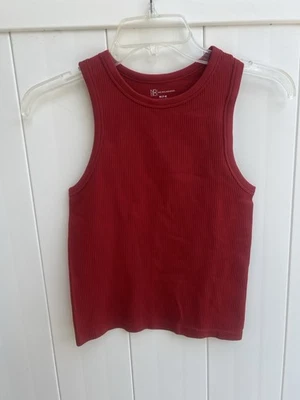 Camiseta sin mangas No Boundaries para niñas mediana acanalada roja pulóver sin mangas 7-9 nailon Foto 1 de 3