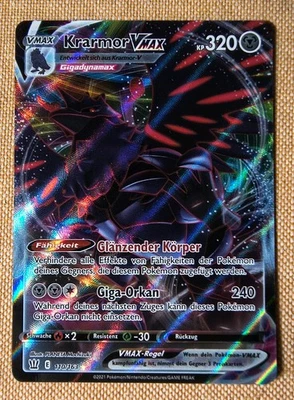 Pokemon TCG Kramor VMAX 110/163 Kampfstile Deutsch Near Mint Holo - Bild 1 von 2