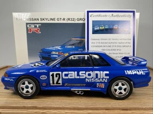 1/18 AUTOart 1993 Calsonic Nissan Skyline GT-R R32 ¡Hino Grupo A 89376! - Imagen 1 de 18