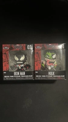 Funko Minis | Marvel Venom: Iron Man #03 + Hulk #04 Bundle Bobblehead Common - Image 1 of 4