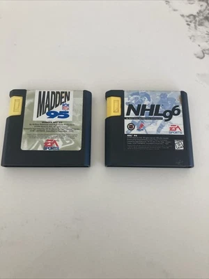 Sega Genesis Madden 95 And NHL 96 Lot Cartridge Only Untested - Image 1 of 4