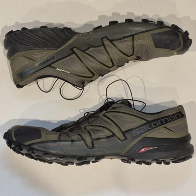 Salomon Zapatos para Caminar Talla 12 Para Hombres Entrenadores Verdes Speedcross 4 GTX Senderismo Trail Foto 1 de 4