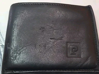PIERRE CARDIN Bifold Wallet ~ Mens Black  Paris NY  - Image 1 of 4