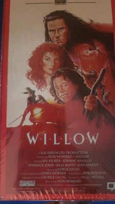Willow VHS Tape 1988 Ron Howard, George Lucas, Val Kilmer. sealed  Foto 1 de 4