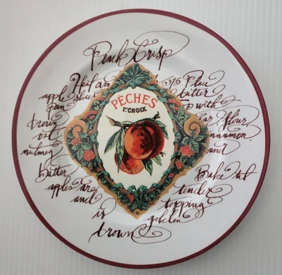 Williams Sonoma 4 Platos de Frutas Mercado de Cosecha Rosanna Ensalada Postre Hecho en Italia Foto 1 de 4