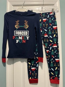 Holiday Time Forced Family Fun Christmas Pajamas Size 10 - Picture 1 of 2
