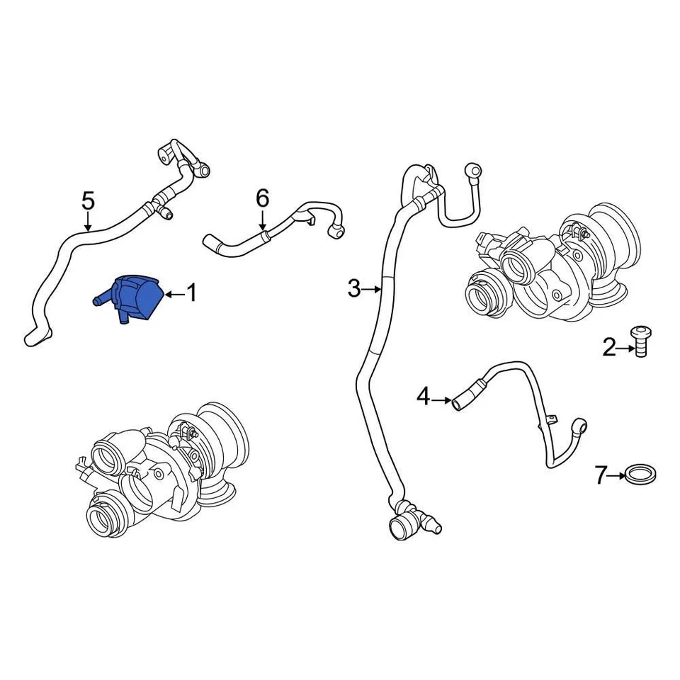 For BMW X5 2010-2013 BMW 11517584088 Engine Auxiliary Water Pump - Изображение 1 из 4