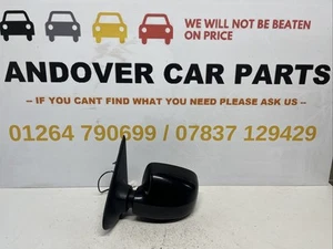 DACIA SANDERO STEPWAY 2017 LEFT PASSENGER SIDE WING MIRROR IN BLACK 963025411R - Picture 1 of 6