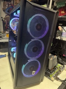 Gaming PC Desktop, Radeon RX 580 32G GDDR5, Intel Xeon 2680 256SSD 500HDD (fast) - Picture 1 of 11