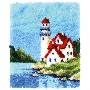 Vervaco Latch Hook Kit Rug Lighthouse - Picture 1 of 1