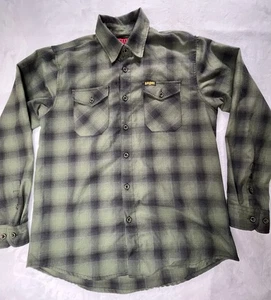 Camisa de Franela DIXXON Para Hombres L Negra Rifle Coffee Co. Fireside Verde Negro Cuadros - Imagen 1 de 11