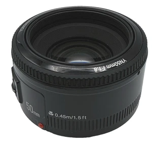 Yongnuo YN 50mm f/1.8 Autofocus Lens for Canon EF (No Caps) - Picture 1 of 22