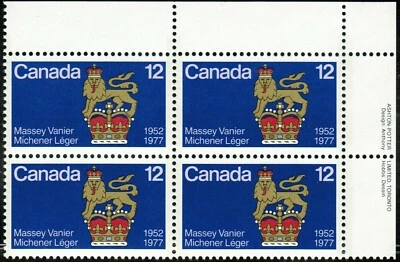 Canada sc#735 Canadian Governors General, UR Imprint Block, Mint-NH - Image 1 of 2