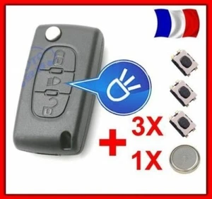 Carcasa Llave Control Remoto para Citroen Picasso C2 C3 C4 C5 C6 CE0523 + 3 - Imagen 1 de 3