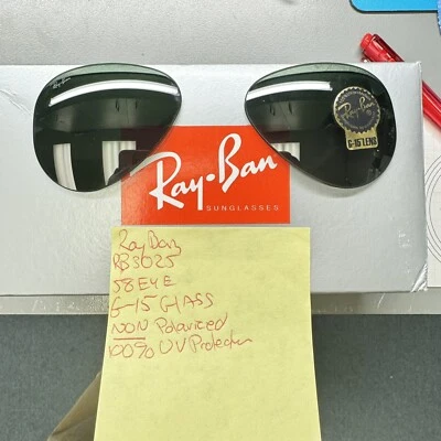 Ray Ban RB3025 RB3138 RB3689 RB3030 Non Polarized Size 58mm G-15 Glass Lenses - Image 1 of 3