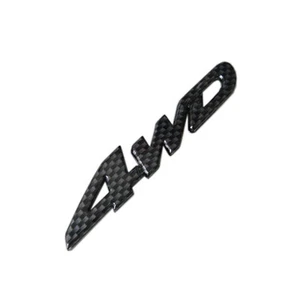Insignia de coche 4x4 fibra de carbono tracción en las cuatro ruedas para Highlander pegatina emblema trasero  - Imagen 1 de 1
