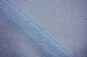 FULL Size ARCHED Canopy top - Lt Blue EYELET 59"wide x 89" long or custom size - Picture 1 of 2