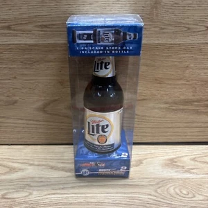 2002 Action Rusty Wallace #2 Miller Lite 1/64 Ford Beer Bottle with Diecast Car - Picture 1 of 8