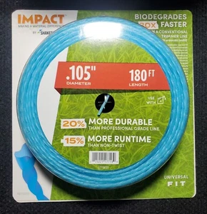 ¡NUEVO! Shakespeare IMPACT 0.105" Twist Trimmer Line 180 ft | ENVIRO BIO FRIENDLY! - Imagen 1 de 6