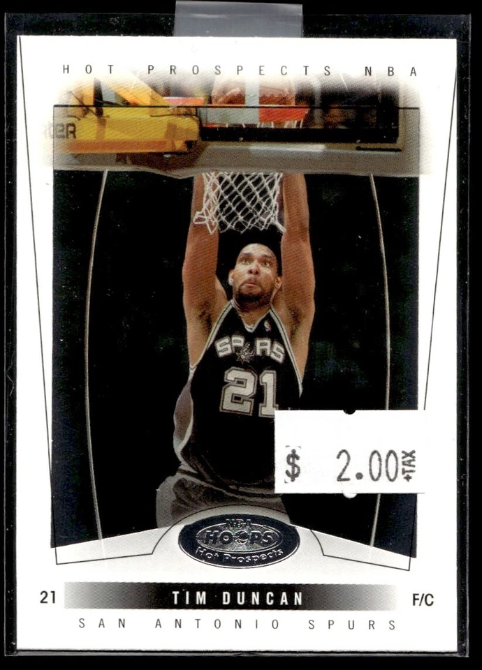 2004-05 Hoops Hot Prospects Tim Duncan San Antonio Spurs #28 - Image 1 of 2