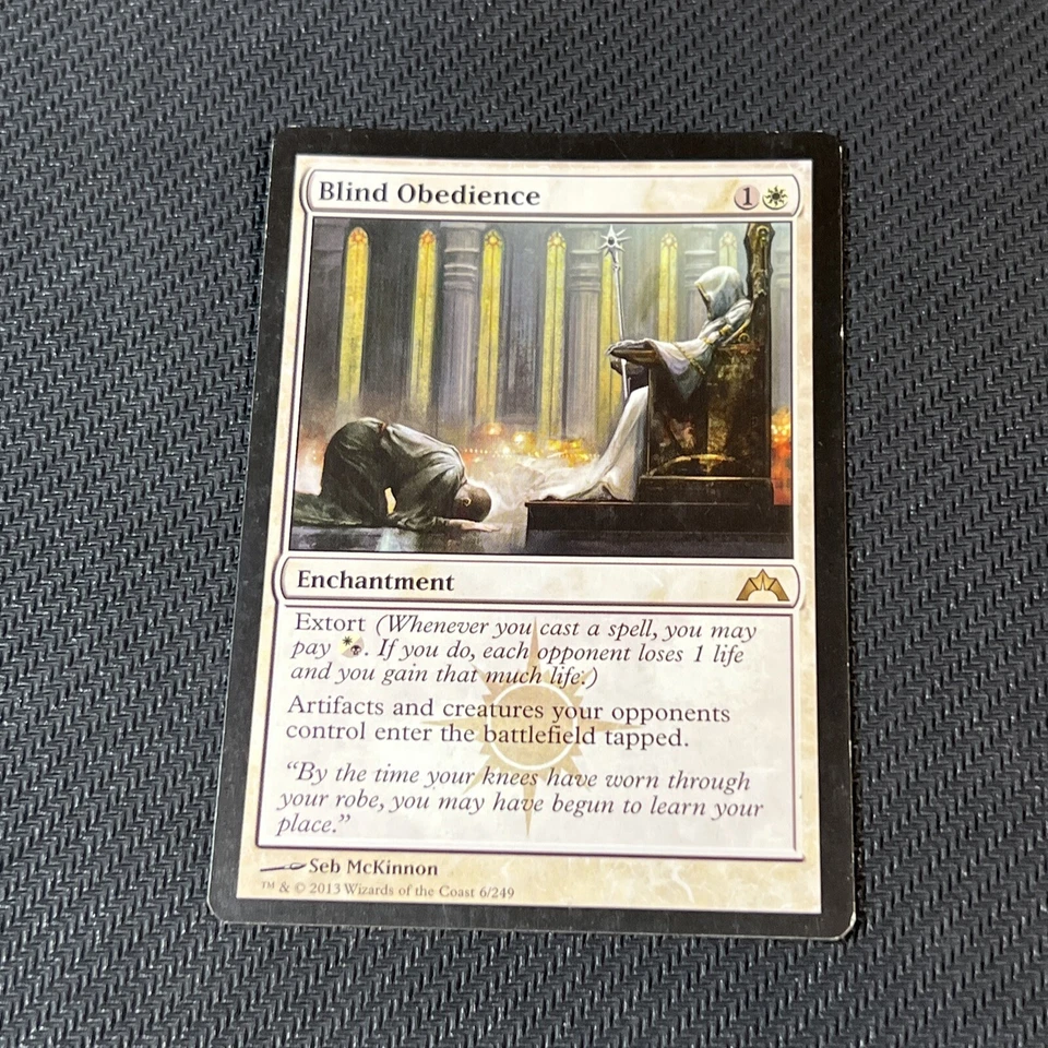 Blind Obedience Magic The Gathering Mtg Gatecrash Card - Image 1 of 4