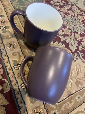 2 tazas de café NORITAKE Colorwave púrpura mate 12 oz 8484 gres descontinuado Foto 1 de 4