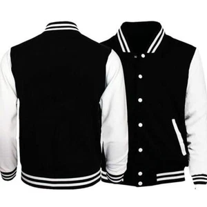 Unisex Varsity Style Fashion Letterman University College Baseball Jacket New - Picture 1 of 20