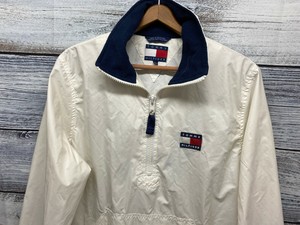 tommy hilfiger white pullover jacket