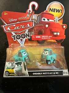 Disney Pixar Cars Toon - Tarjeta Orderly Pittys # 1 y 2 - Escuadrón de Rescate Mater - Imagen 1 de 3