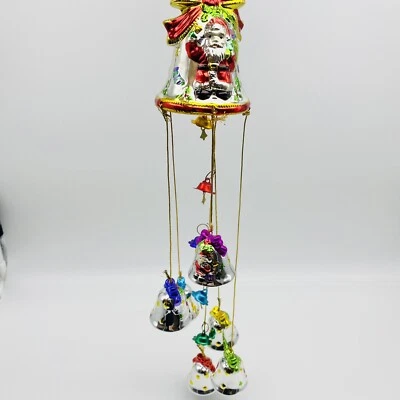 1998 Coleção de Natal Avon Shimmering Bell ornamento com sinos Vintage - Imagem 1 de 4