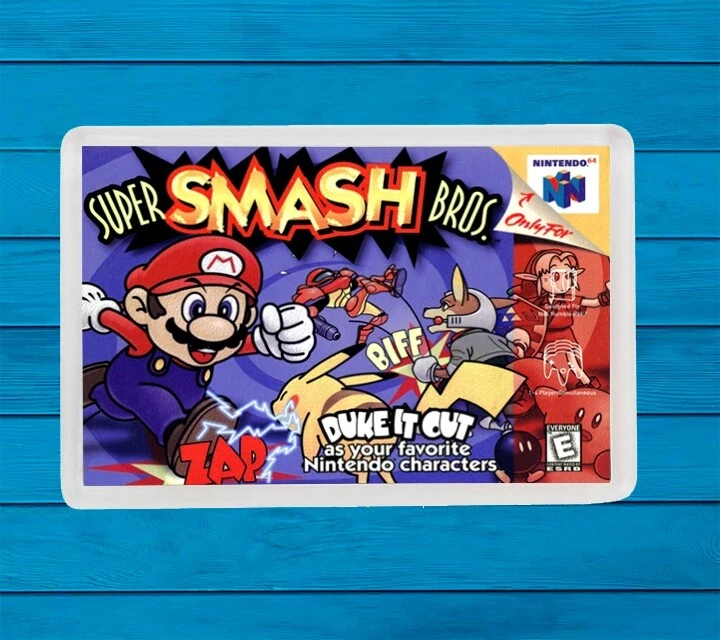 Super Smash Bros Nintendo 64 Fridge Magnet Kühlschrankmagnet Kühlschrank - Bild 1 von 1