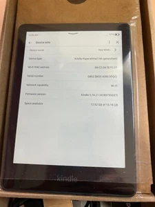 Amazon Kindle Paperwhite 11a gen. 16 GB, Wi-Fi, 6,8" - Nero - Foto 1 di 3