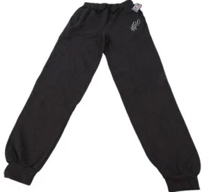 New San Antonio Spurs Mens Sizes M-L-XL-2XL-3XL-Tall Black Majestic Sweat Pants - Picture 1 of 5