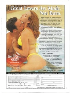 Serie de videos impresos vintage Better Sex - Great Lovers Are Made Not Born - 2001 - Imagen 1 de 5