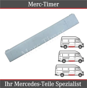 Mercedes T1 207-410 1977-96 umbral lateral debajo puertas correderas chapa de reparación R - Imagen 1 de 4