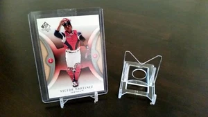 *2 Piece Adjustable Pack of 20 Baseball Trading Card Holder Clear Display Stands - Picture 1 of 5