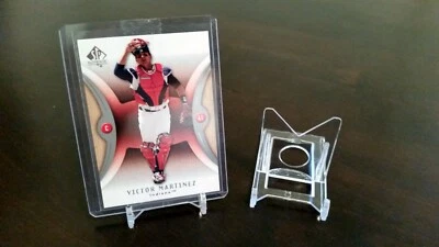 *2 Part Adjustable Pack of 20 Baseball Trading Card Holder Clear Display Stands  - Image 1 of 4