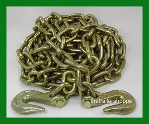 Set of Two 5/16 X 20' Transport Chain Grade 70 Tie Down Binder - Picture 1 of 1