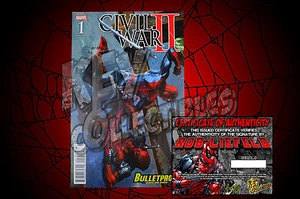 Marvel Civil War II Bulletproof Dell'Otto Variant - SIGNED BY ROB LIEFELD + COA - Picture 1 of 1