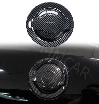 Fuel Tank Cover Cap Trim Fit For Dodge Challenger 2009-2022 Carbon Fiber Look - Image 1 of 4