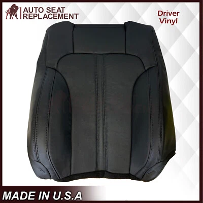 Lincoln MKS 2009-2012 cubierta de asiento trasero inclinada de cuero sintético negro para conductor Foto 1 de 4